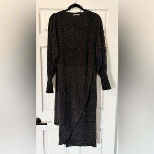 Zara Charcoal Long Sleeve Dress